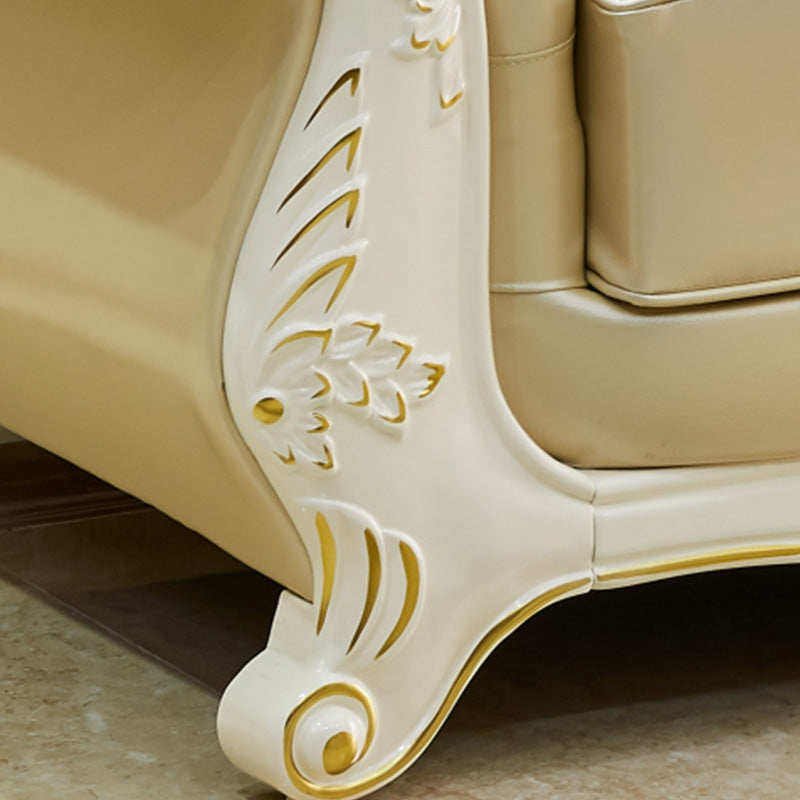 Section de cuir authentique contemporain sectionnelle du bras en pente du dos.