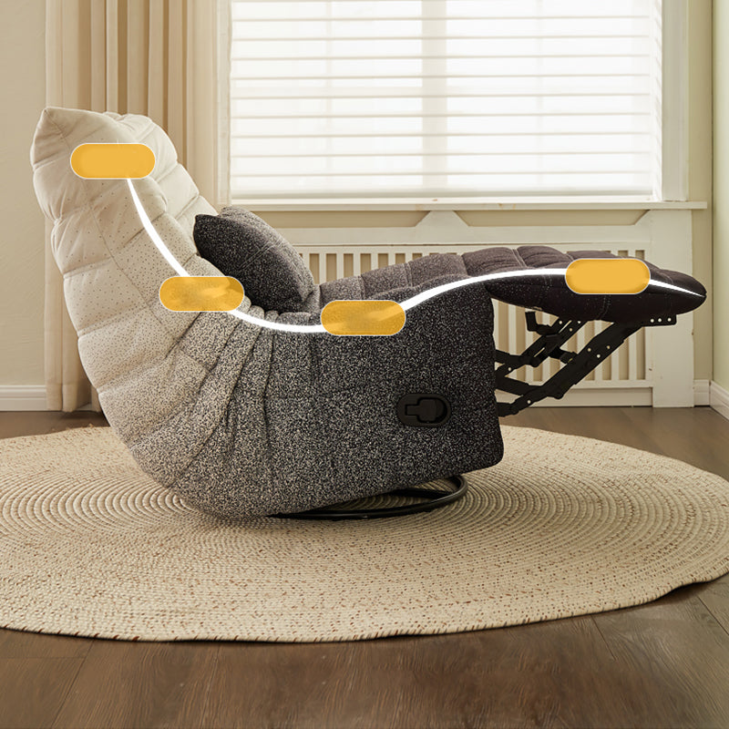 Position Lock Recliner Swivel Rocker Standard Recliner with Footrest Clearhalo 'Chairs & Seating' 'furn' 'furn_recliners' 'Furniture' 'Living Room Furniture' 'Recliners' 7005373
