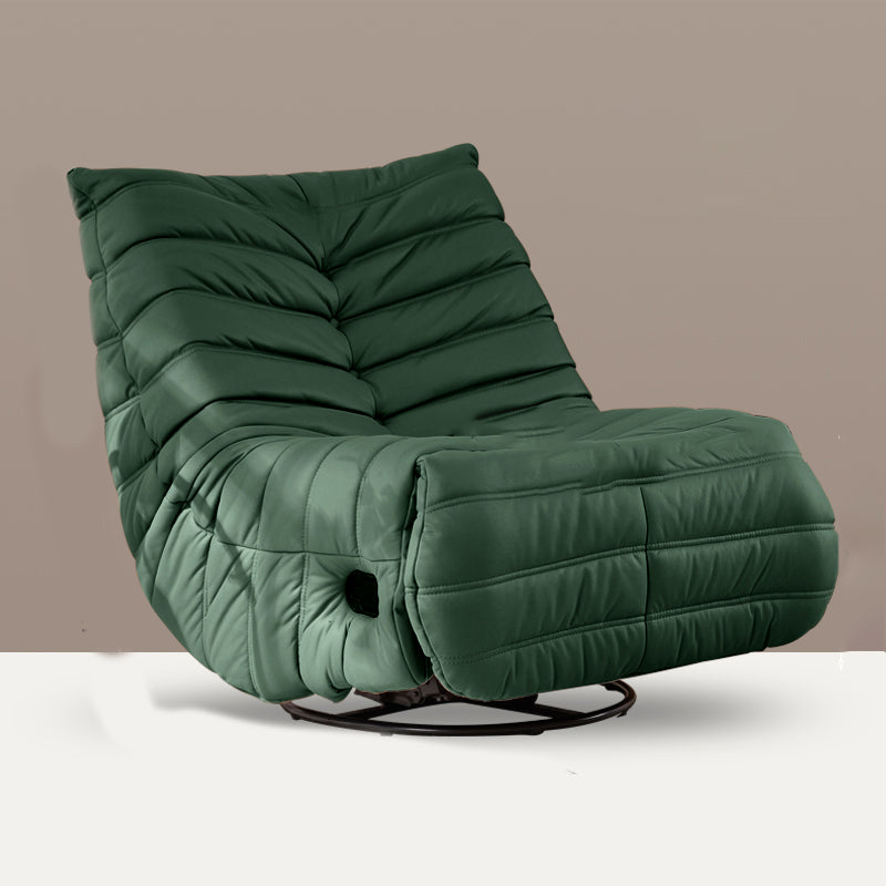 Position Lock Recliner Swivel Rocker Standard Recliner with Footrest Tech Cloth Green Clearhalo 'Chairs & Seating' 'furn' 'furn_recliners' 'Furniture' 'Living Room Furniture' 'Recliners' 7005377