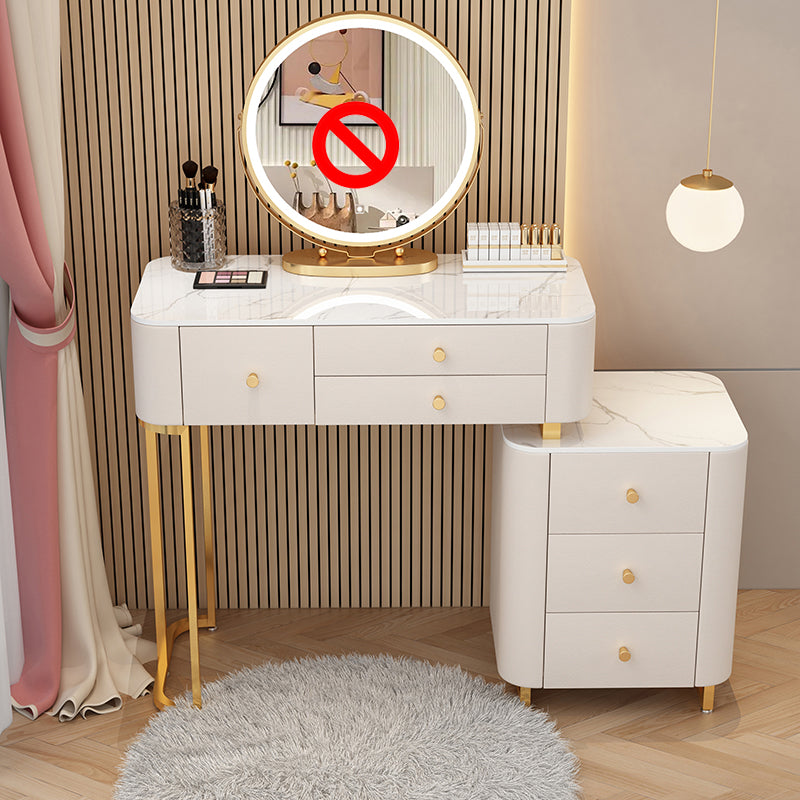 Glam Stone slaapkamer ijdelheid bureau 6 lade ijdelheid kleedtafel