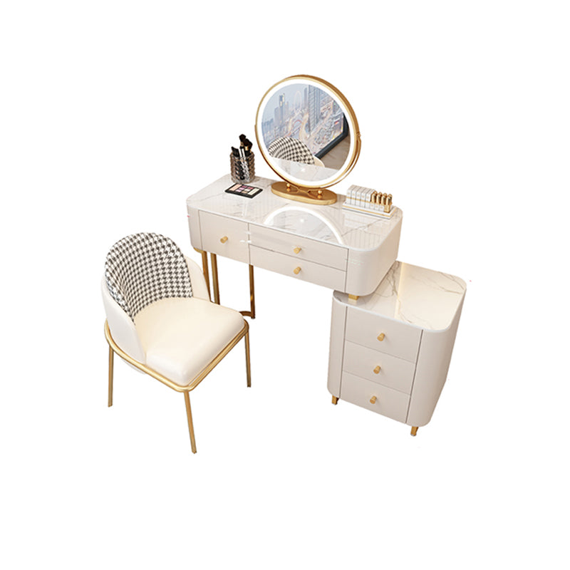 Glam Stone slaapkamer ijdelheid bureau 6 lade ijdelheid kleedtafel