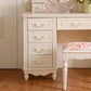Victorian Dressing Table White Bedroom With Drawer Wooden Mirror