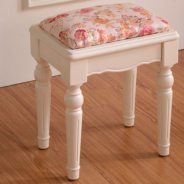 Victorian Dressing Table White Bedroom With Drawer Wooden Mirror