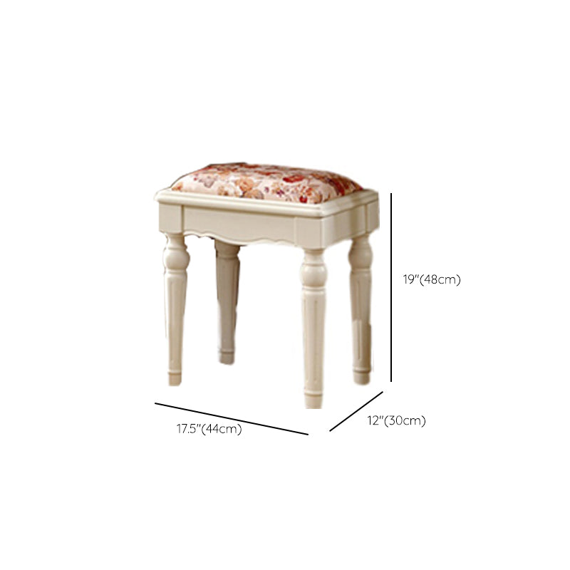 Victorian Dressing Table White Bedroom With Drawer Wooden Mirror