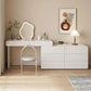 Contemporary Lighted Mirror Vanity Tables Bedroom Makeup Vanity Desk Table with Drawer