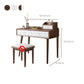 ScandinavianSolid Wood Table Makeup Vanity with Mirror and Drawers
