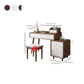 ScandinavianSolid Wood Table Makeup Vanity with Mirror and Drawers