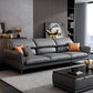 Industrial Faux Leather sofa Pillow Top Arm Cushions Seating