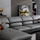 Industrial Faux Leather sofa Pillow Top Arm Cushions Seating