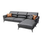 Industrial Faux Leather sofa Pillow Top Arm Cushions Seating