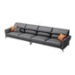 Industrial Faux Leather sofa Pillow Top Arm Cushions Seating