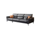 Industrial Faux Leather sofa Pillow Top Arm Cushions Seating