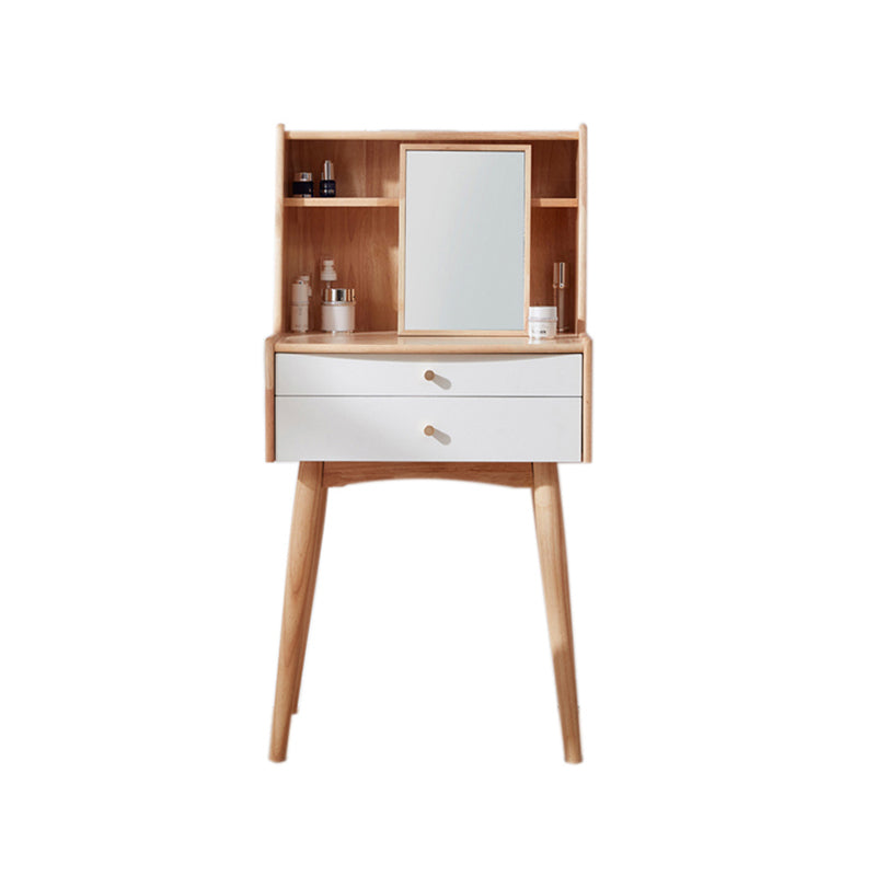 Modern Wood Dressing Table Solid Wood Make-up Vanity with Drawers