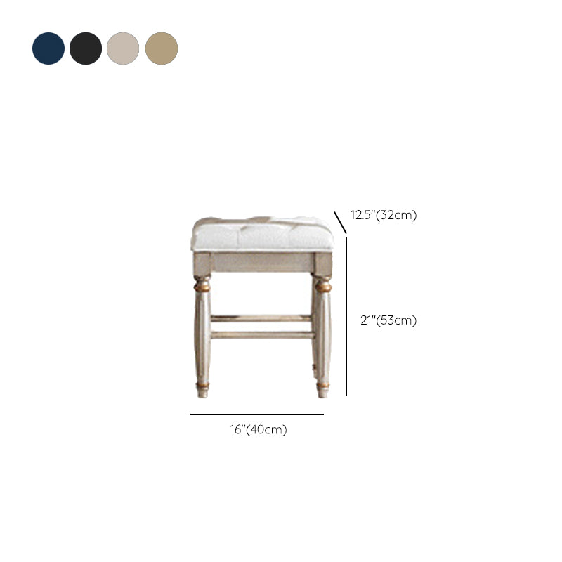 Victorian Makeup Vanity Desk Bedroom Dressing Table Stool Set with Drawer