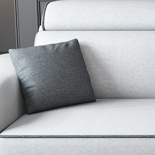 Quadratarm -Schnittsofa mit lagerungsverstellbaren Abschnitten für 4 Personen