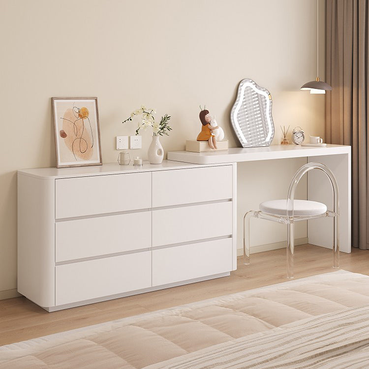 Set di sgabelli da toeletta da stoccaggio da stoccaggio da stoccaggio da scrivania per trucco in legno