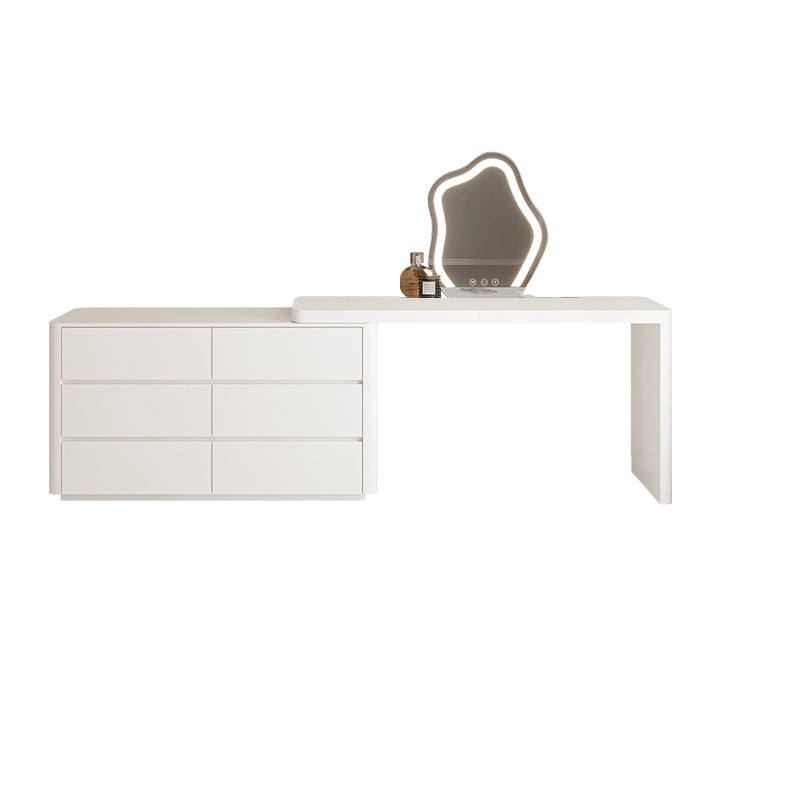 Set di sgabelli da toeletta da stoccaggio da stoccaggio da stoccaggio da scrivania per trucco in legno