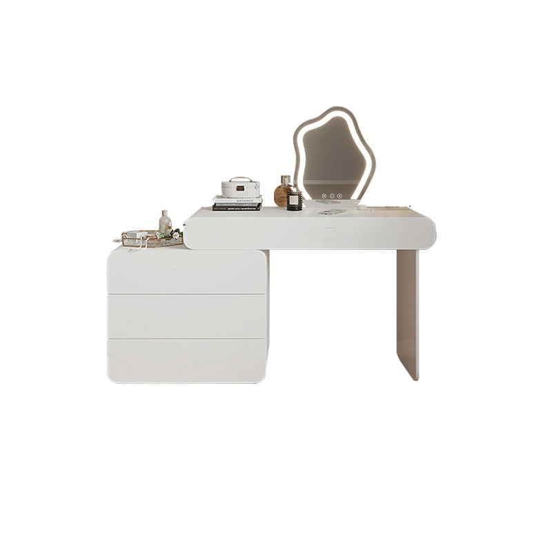 Set di sgabelli da toeletta da stoccaggio da stoccaggio da stoccaggio da scrivania per trucco in legno