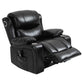 Nordic Style Faux Leather Recliner Chair Solid Color Standard Recliner Black Nanofabrics Rocker Clearhalo 'Chairs & Seating' 'furn' 'furn_recliners' 'Furniture' 'Living Room Furniture' 'Recliners' 7005944
