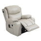 Nordic Style Faux Leather Recliner Chair Solid Color Standard Recliner White Nanofabrics Rocker Clearhalo 'Chairs & Seating' 'furn' 'furn_recliners' 'Furniture' 'Living Room Furniture' 'Recliners' 7005953