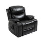 Nordic Style Faux Leather Recliner Chair Solid Color Standard Recliner Black Genuine Leather Rocker Clearhalo 'Chairs & Seating' 'furn' 'furn_recliners' 'Furniture' 'Living Room Furniture' 'Recliners' 7005958