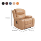 Nordic Style Faux Leather Recliner Chair Solid Color Standard Recliner Clearhalo 'Chairs & Seating' 'furn' 'furn_recliners' 'Furniture' 'Living Room Furniture' 'Recliners' 7005966