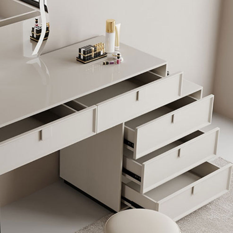 Standing White Makeup Vanity Desk Bedroom Vanity Dressing Table Set Clearhalo 'Bedroom Furniture' 'furn' 'furn_makeup_vanities' 'Furniture' 'Makeup Vanities' 'makeup_vanities' 7006147