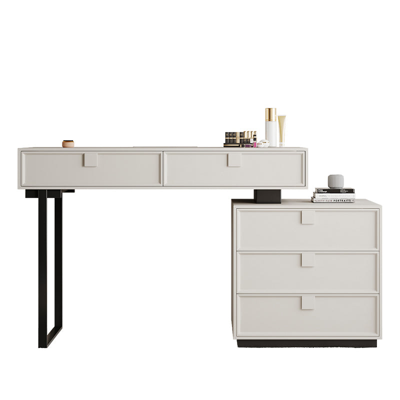 Standing White Makeup Vanity Desk Bedroom Vanity Dressing Table Set Makeup Vanity Cabinet Included Clearhalo 'Bedroom Furniture' 'furn' 'furn_makeup_vanities' 'Furniture' 'Makeup Vanities' 'makeup_vanities' 7006154