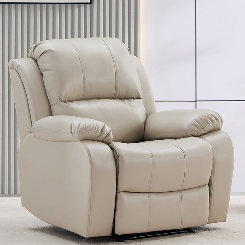 Living Room Standard Recliner Modern & Contemporary Solid Color Recliner Chair Clearhalo 'Chairs & Seating' 'furn' 'furn_recliners' 'Furniture' 'Living Room Furniture' 'Recliners' 7006361