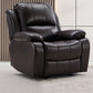 Living Room Standard Recliner Modern & Contemporary Solid Color Recliner Chair Leather Dark Brown Clearhalo 'Chairs & Seating' 'furn' 'furn_recliners' 'Furniture' 'Living Room Furniture' 'Recliners' 7006367