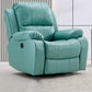 Living Room Standard Recliner Modern & Contemporary Solid Color Recliner Chair Leather Sky Blue Clearhalo 'Chairs & Seating' 'furn' 'furn_recliners' 'Furniture' 'Living Room Furniture' 'Recliners' 7006371