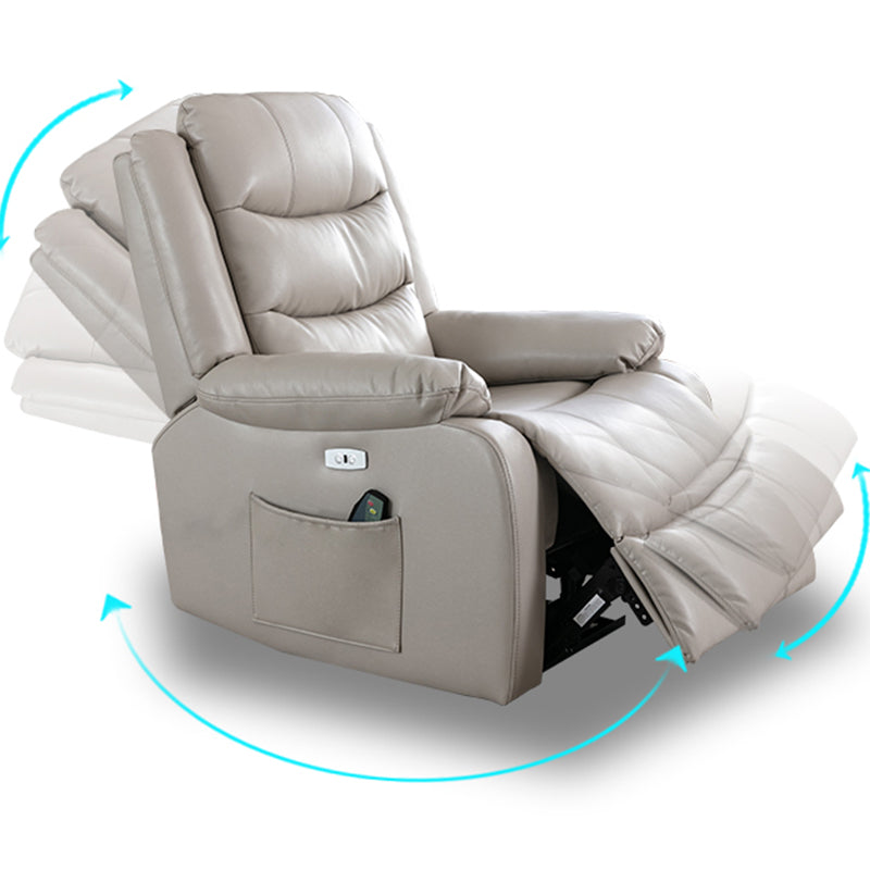 Reclinabile standard in pelle finta contemporanea reclinabile da 33,5 "