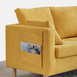 現代のタキシードアームソファリビングルーム用のバックセッピールーズバックセッピー