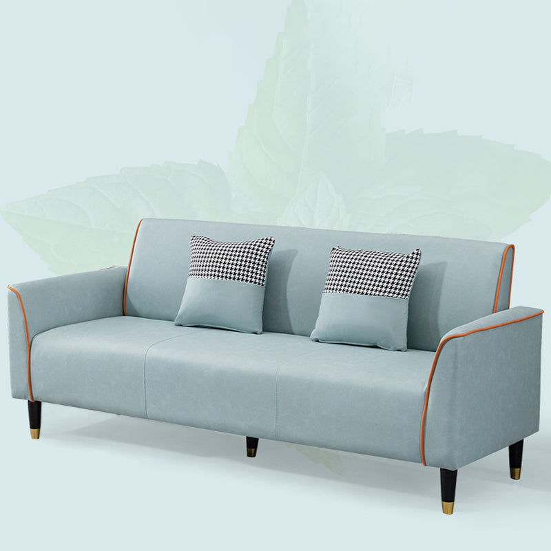 Pillows Included Standard Sofa Stain Resistant Settee with Leg Clearhalo 'furn' 'furn_sofas' 'Furniture' 'Living Room Furniture' 'Sofa' 'sofas' 7006919
