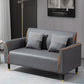 Pillows Included Standard Sofa Stain Resistant Settee with Leg Clearhalo 'furn' 'furn_sofas' 'Furniture' 'Living Room Furniture' 'Sofa' 'sofas' 7006920