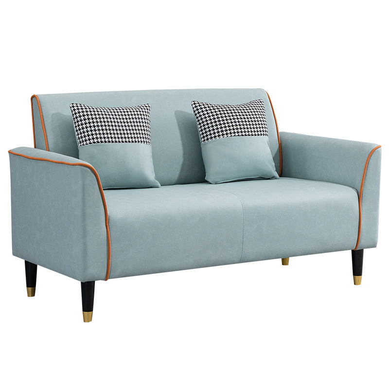 Pillows Included Standard Sofa Stain Resistant Settee with Leg Clearhalo 'furn' 'furn_sofas' 'Furniture' 'Living Room Furniture' 'Sofa' 'sofas' 7006924
