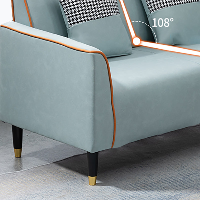 Pillows Included Standard Sofa Stain Resistant Settee with Leg Clearhalo 'furn' 'furn_sofas' 'Furniture' 'Living Room Furniture' 'Sofa' 'sofas' 7006931