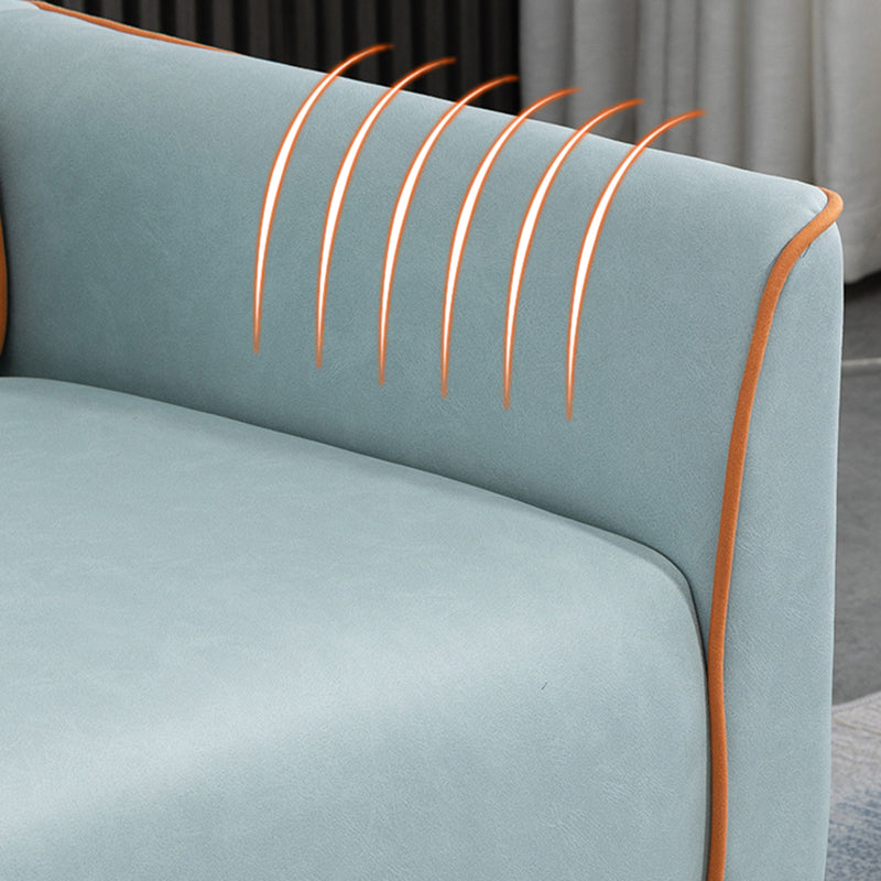 Pillows Included Standard Sofa Stain Resistant Settee with Leg Clearhalo 'furn' 'furn_sofas' 'Furniture' 'Living Room Furniture' 'Sofa' 'sofas' 7006933