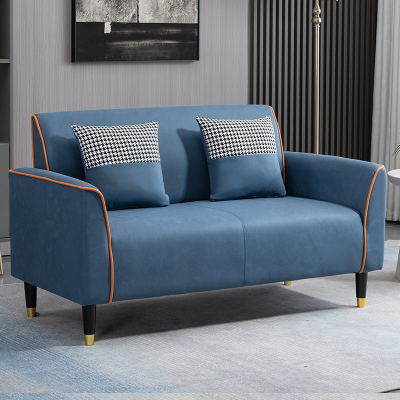 Pillows Included Standard Sofa Stain Resistant Settee with Leg Clearhalo 'furn' 'furn_sofas' 'Furniture' 'Living Room Furniture' 'Sofa' 'sofas' 7006934