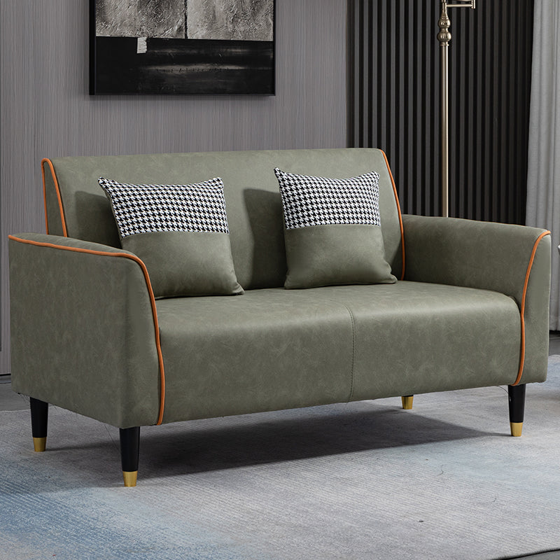 Pillows Included Standard Sofa Stain Resistant Settee with Leg Clearhalo 'furn' 'furn_sofas' 'Furniture' 'Living Room Furniture' 'Sofa' 'sofas' 7006936