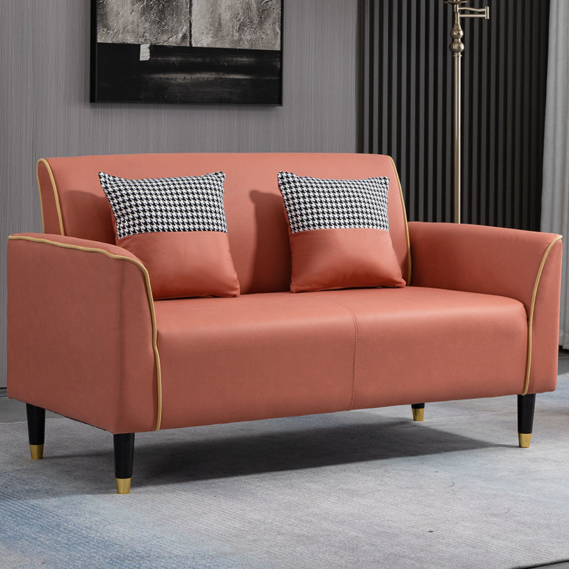 Pillows Included Standard Sofa Stain Resistant Settee with Leg Clearhalo 'furn' 'furn_sofas' 'Furniture' 'Living Room Furniture' 'Sofa' 'sofas' 7006939