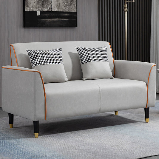 Pillows Included Standard Sofa Stain Resistant Settee with Leg Clearhalo 'furn' 'furn_sofas' 'Furniture' 'Living Room Furniture' 'Sofa' 'sofas' 7006940