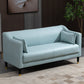 Stain Resistant Standard Sofa Pillows Included Settee with Metal Legs Green Tech Cloth Clearhalo 'furn' 'furn_sofas' 'Furniture' 'Living Room Furniture' 'Sofa' 'sofas' 7007193