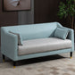 Stain Resistant Standard Sofa Pillows Included Settee with Metal Legs Green Gray Tech Cloth Clearhalo 'furn' 'furn_sofas' 'Furniture' 'Living Room Furniture' 'Sofa' 'sofas' 7007202