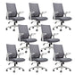 Modern Removable Arms Chair Adjustable Seat Height Desk Chair with Wheels 8 Piece Set Clearhalo 'furn' 'furn_office_chair' 'Furniture' 'Office Chairs' 'Office Furniture' 'office_chair' 7007396