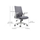 Modern Removable Arms Chair Adjustable Seat Height Desk Chair with Wheels Clearhalo 'furn' 'furn_office_chair' 'Furniture' 'Office Chairs' 'Office Furniture' 'office_chair' 7007408