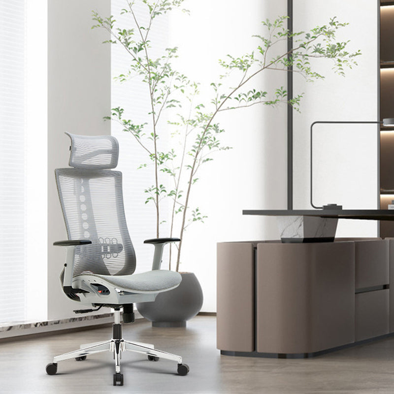 Silla de oficina moderna brazos extraíbles sin maniobra de mecanismo de inclinación angustiante