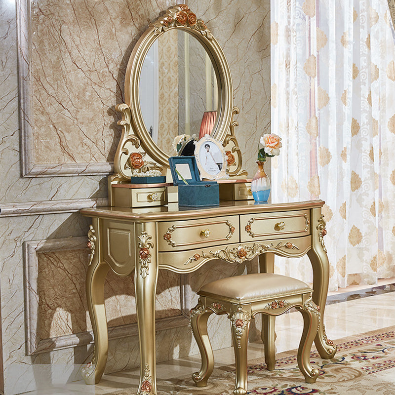 Set di vanità per trucco per il trucco del trucco vittoriano con cassetto