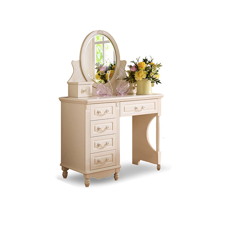 Desk tocador de maquillaje victoriano escritorio de madera de maquillaje con cajón