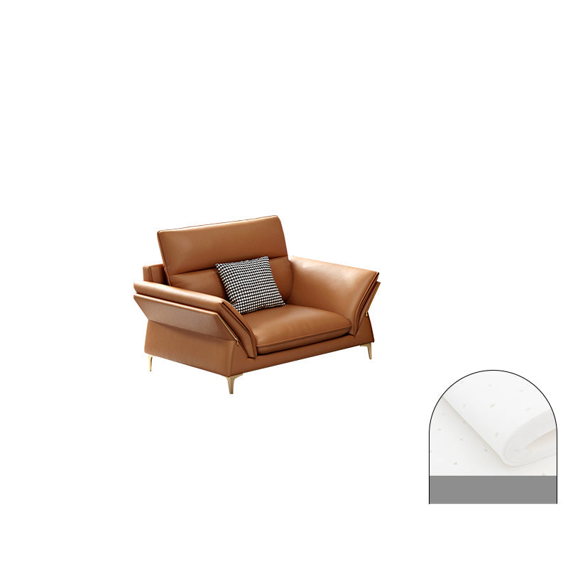 Modernismo sofá seccional cojín de brazo acampanado sofá seccional